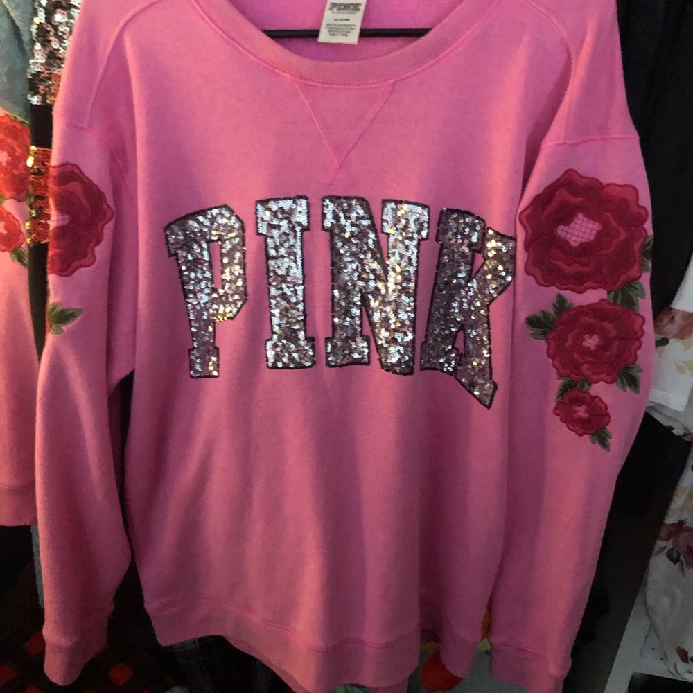 Pink bling sweatshirt